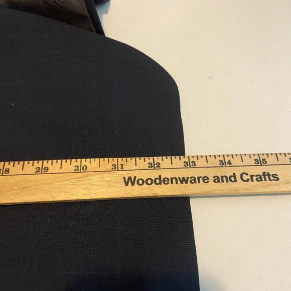 Loro Piana Men 46R Suit Jacket 3 Button Blue Plaid 100% Wool Sport Coat Lined - Picture 8 of 12